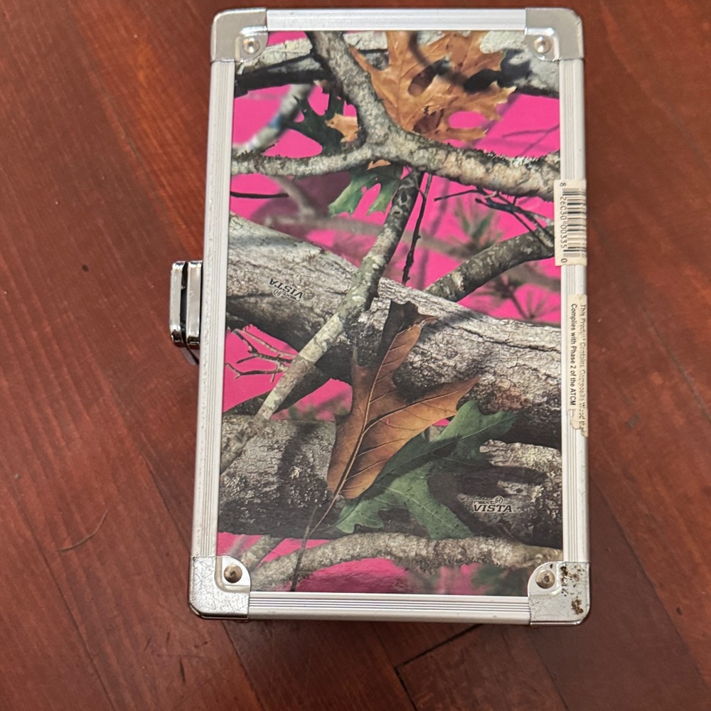 Camo Pink and Silver pencil case - Picture 5 of 6